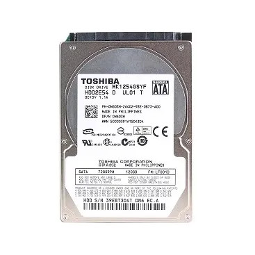 HDD2E54 - TOSHIBA 120GB 7200RPM SATA 16MB 2.5" HDD
