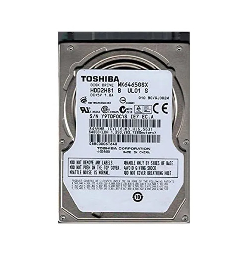 HDD2H81B - TOSHIBA 640GB 5400RPM SATA 8MB 2.5" HDD
