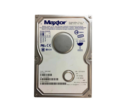 6Y060L042A211 - Maxtor 60GB 7200RPM IDE 2MB 3.5" HDD
