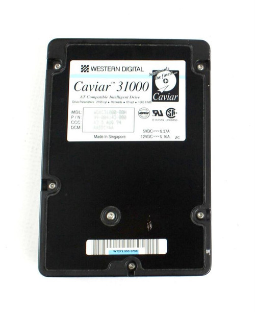 WDAC310000-60D - Western Digital 10GB 5400RPM ATA-33 3.5" HDD