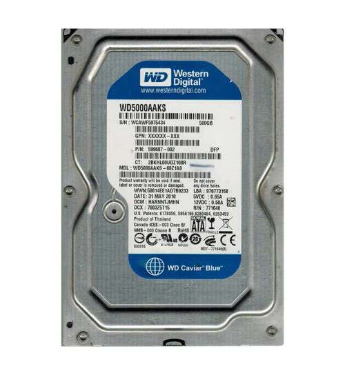 WD500AAKS - Western Digital 500GB 7200RPM SATA 3Gb/s 16MB 3.5" HDD