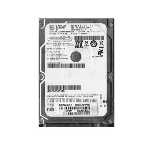 Fujitsu MJA2320BH 320GB 5400RPM SATA 3GB/s 2.5Hard Drive