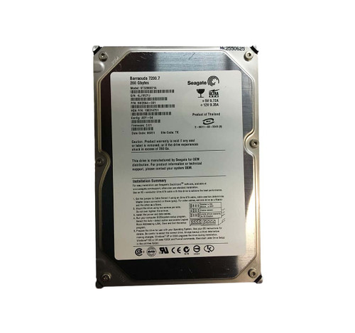 ST3200021A - Seagate 200GB 7200RPM IDE Ultra ATA/100 ATA-6 2MB Cache 3.5-Inch Hard Drive