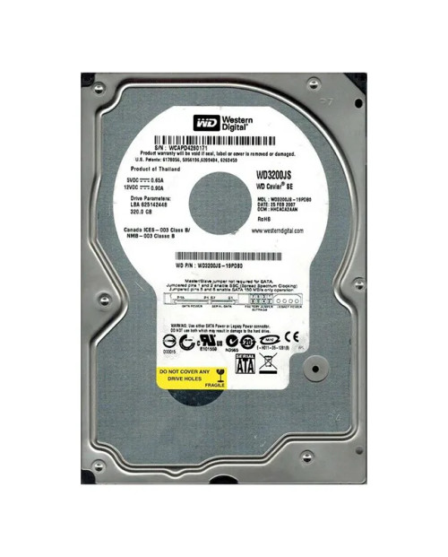 WD3200JS-19PDB0 - Western Digital 320GB 7200RPM SATA 3Gb/s 3.5" HDD