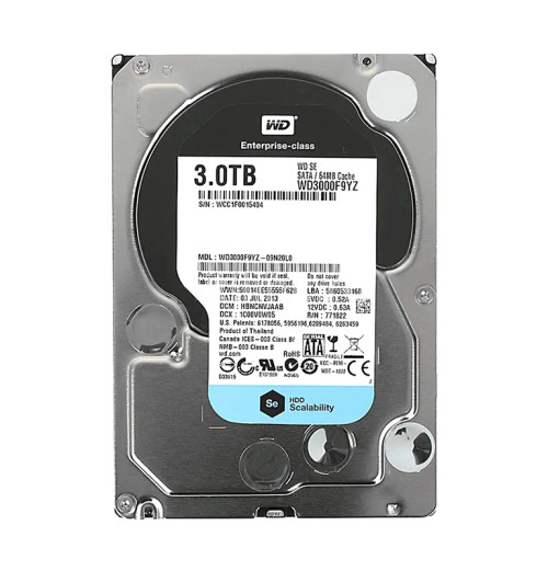 WD3000F9YZ-09N20L0 - Western Digital 3TB SATA 6Gb/s 64MB 3.5" HDD