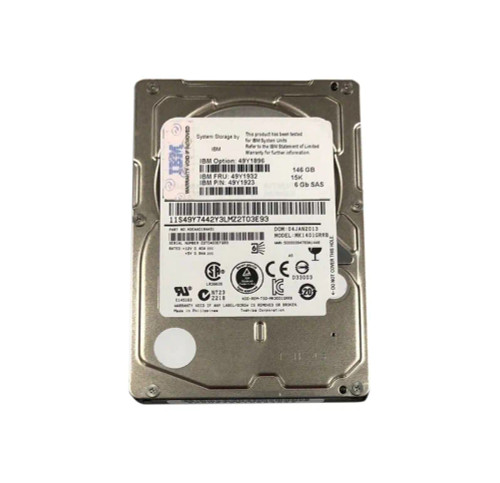 49Y1923 - IBM 146GB 15K SAS 6Gb/s 2.5" Hot-Swap HDD