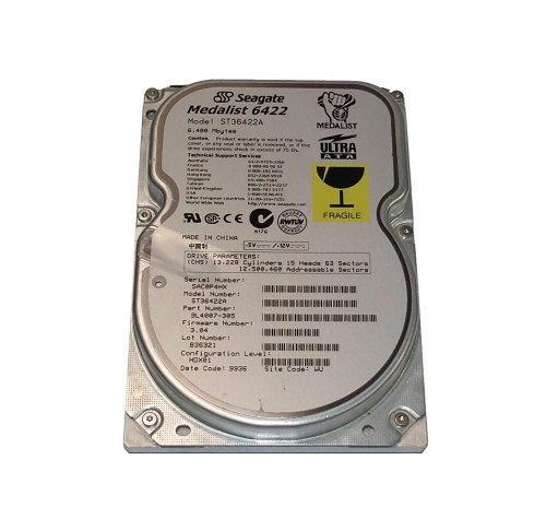 9L4007-305 - Seagate 6.4GB 5400RPM IDE 3.5" HDD
