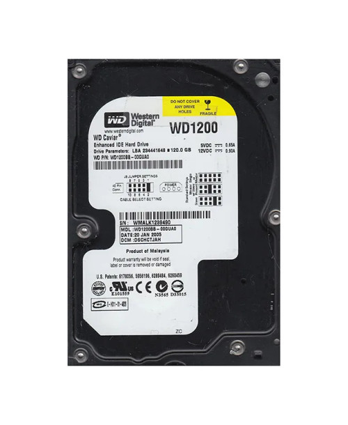 WD1200BB-00GUA0 - WD 120GB 7200RPM EIDE 3.5" HDD