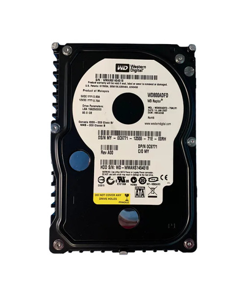 WD800ADFD-75NLR1 - Western Digital 80GB 10000RPM SATA 3.5" 16MB HDD