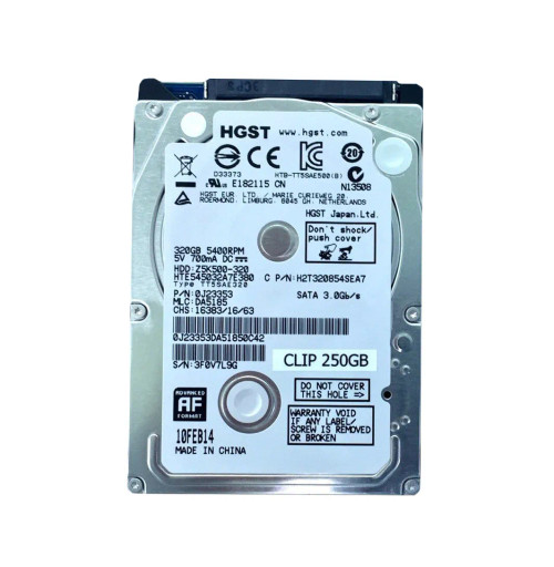 HTE545032A7E380 - HGST 320GB 5400RPM SATA 2.5" HDD