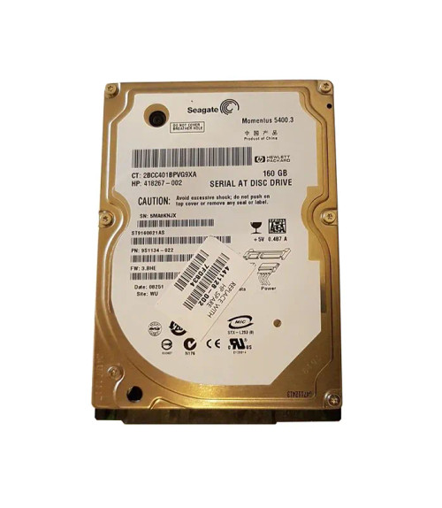 441128-002 - HP 160GB 5400RPM SATA 2.5" HDD