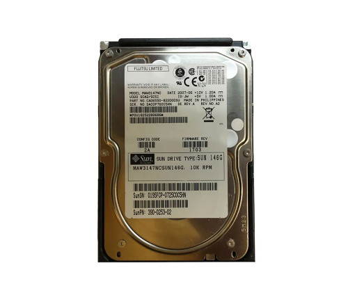 MAW3147NCSUN146G - SUN 146GB 10000RPM Ultra-320 SCSI 3.5" HDD