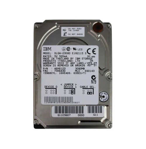 46H6123 - IBM 3.08GB 4900RPM IDE/ATA 2.5" HDD