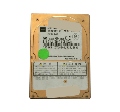 HDD2912 - TOSHIBA 3.2GB 4200RPM IDE 2.5" HDD