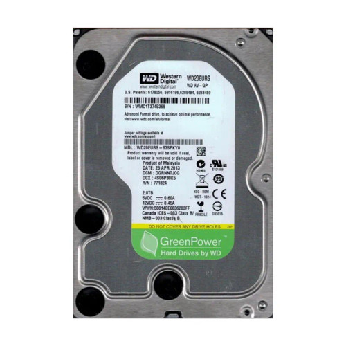 WD20EURS-63SPKY0 - Western Digital 2TB 7200RPM SATA 3Gb/s 3.5" HDD