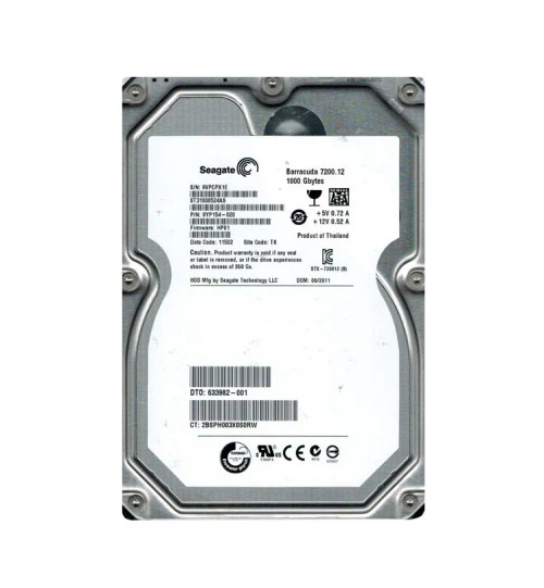 633982-001 - HP 1TB 7200RPM SATA 6Gb/s 3.5" HDD