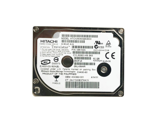 HTC426060G8CE00 - Hitachi 60GB 4200RPM 1.8" IDE HDD