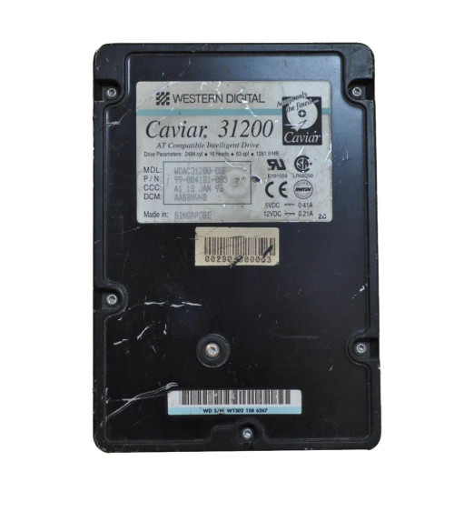 WDAC31200-00F - Western Digital 1.2GB 4500RPM EIDE 3.5" HDD