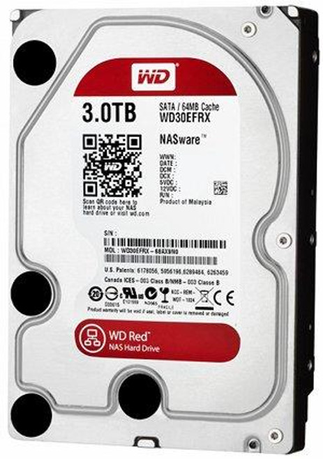 WDBMMA0030HNC-NRSN - Western Digital Red 3TB 5400RPM SATA 6Gb/s 64MB Cache 3.5-Inch NAS Hard Drive Kit