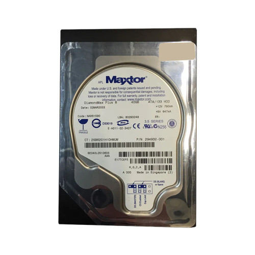 6E040L0510633 - Maxtor 40GB 7200RPM IDE ATA/100 2MB 3.5" HDD