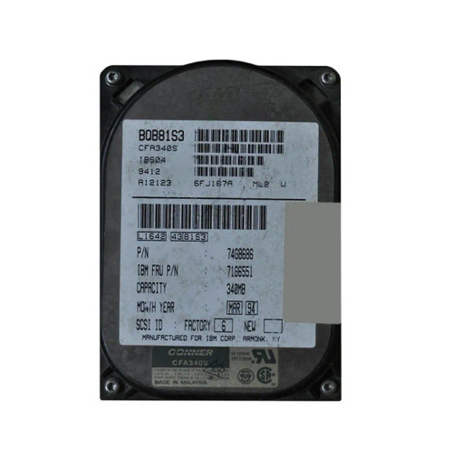 74G8686 - IBM 340MB SCSI 50-Pin 3.5" HDD