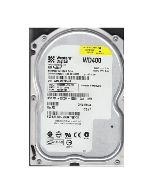 WD400EB-75CPF0 - Western Digital 40GB 5400RPM 2MB 3.5" EIDE HDD