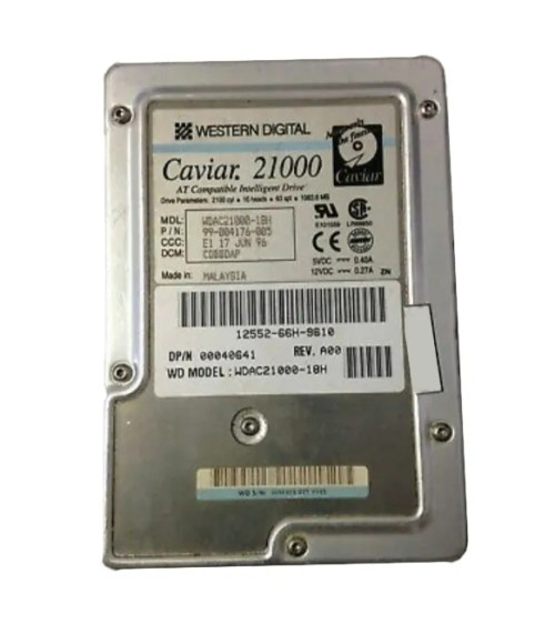 WDAC21000-18H - Western Digital 1GB 5200RPM EIDE 3.5" HDD