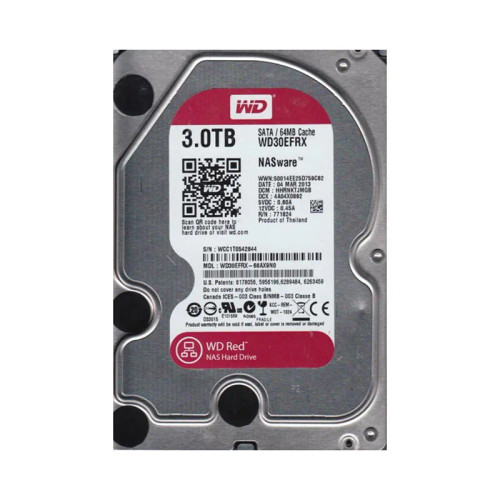 WD30EFRX-68AX9N0 - Western Digital 3TB 5400RPM SATA 6Gb/s 64MB 3.5" HDD