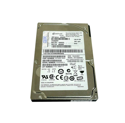 43X0832 - IBM 146GB 10000RPM SAS 3Gb/s 2.5" HDD