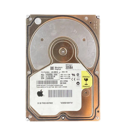 WD205BA-40AK - Western Digital 20GB 7200RPM EIDE 2MB 3.5" HDD