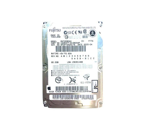 MHT2080AH - Fujitsu 80GB 5400RPM IDE 8MB 2.5" HDD