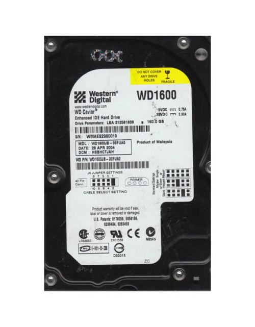 WD1600JB-00FUA0 - Western Digital 160GB 7200RPM ATA-100 8MB 3.5" HDD