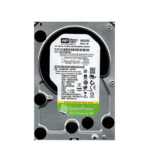 WD20EVDS-63T3B0 - Western Digital 2TB SATA 7200RPM 3.5" 32MB HDD