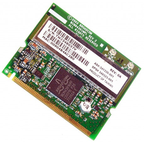 349323-001 - HP Mini PCI-Express 54G 802.11a/b/g/n Wireless Network Card