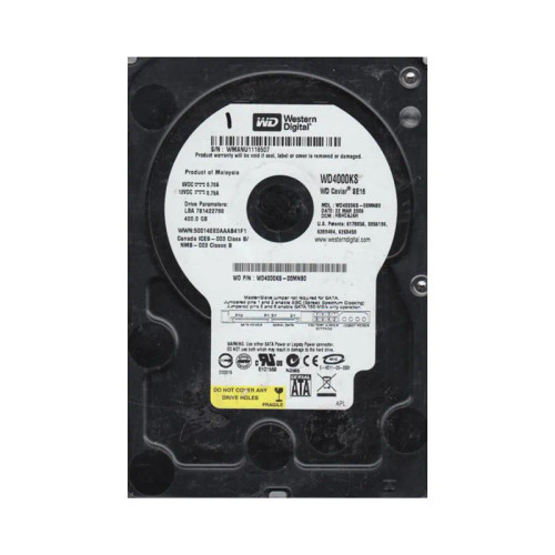 WD4000KS-00MNB0 - Western Digital Caviar SE16 400GB 7200RPM Hard Drive
