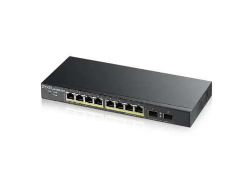 GS1900-10HP - ZyXEL GS1900 10-Port PoE+ Gigabit Managed Switch