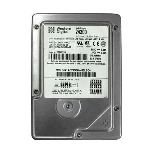 AC24300-00LCC4-1 - Western Digital 4.3GB 5400RPM EIDE 3.5" HDD