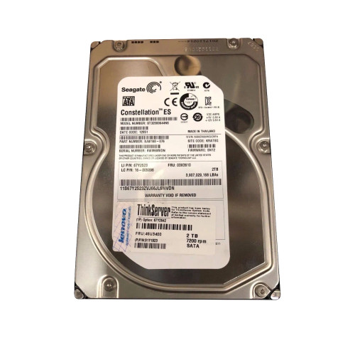 67Y2642 - Lenovo 2TB 7200RPM SATA 3.5" Hot Swap HDD