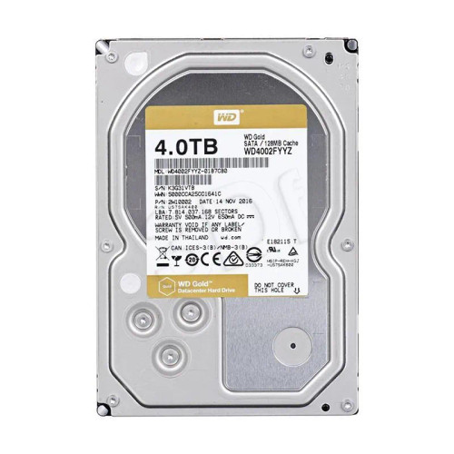 WD WD4002FYYZ-01B7CB0 Gold 4TB SATA 6Gb/s 128MB Cache Datacenter HDD