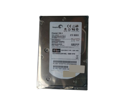 ST3146854LSUN146G - Sun 146GB 15000RPM Ultra-320 SCSI Hot-Pluggable 8MB Cache 80-Pin LVD 3.5-Inch Hard Drive