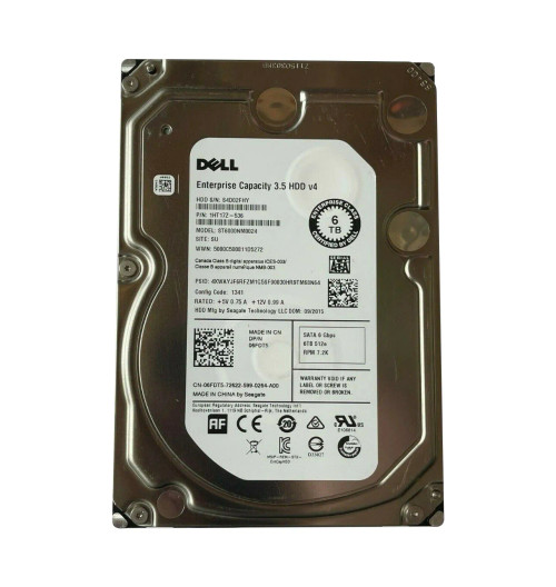 6FDT5 - Dell 5TB 7200RPM SATA 6Gb/s 3.5" HDD
