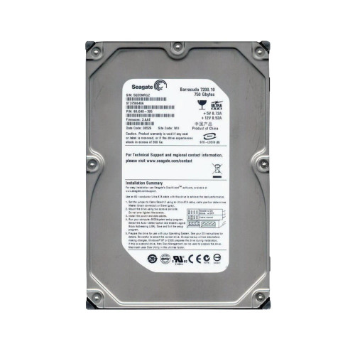 9BJ048-305 - Seagate 750GB 7200RPM IDE 16MB 3.5" HDD