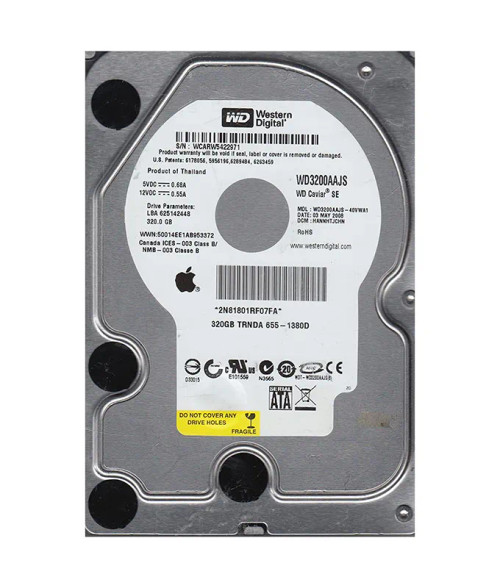 WD3200AAJS-40VWA1 - Western Digital 320GB 7200RPM SATA 3.5-Inch HDD