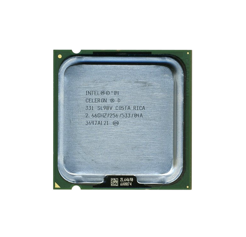 367744-106 - HP 2.66GHz 533MHz FSB 256KB L2 Cache Socket PLGA478 / PLGA775 Intel Celeron D 331 1-Core Processor