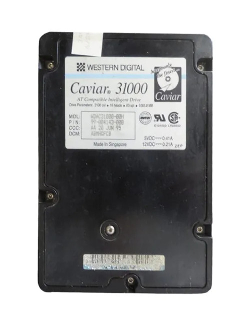 WDAC31000-00H - Western Digital 1GB 4495RPM EIDE 3.5" HDD