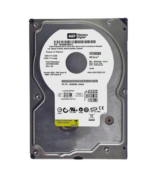 WD3000BB - WESTERN DIGITAL 300GB 7200RPM EIDE 3.5" HDD