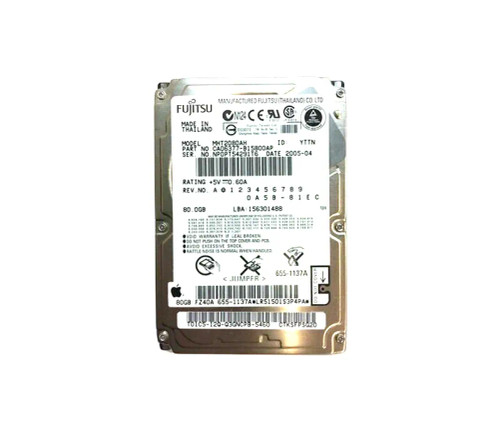 CA06377-B15800AP - Fujitsu 80GB 5400RPM IDE ATA-100 8MB 2.5" HDD