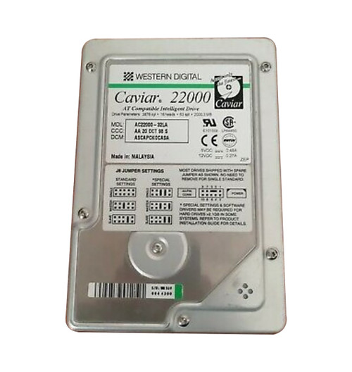 AC22000 - Western Digital Caviar 2GB 5200RPM EIDE 256KB Cache 3.5-Inch Hard Drive