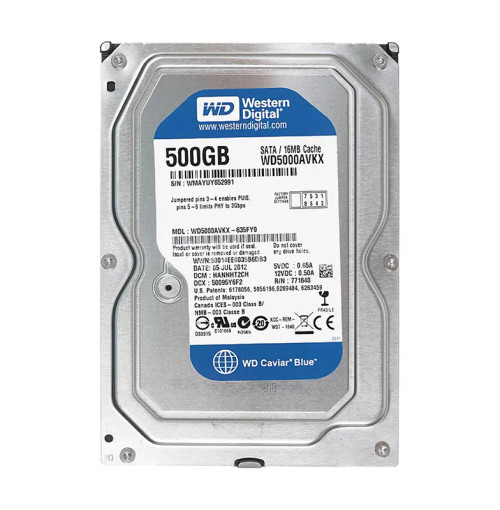 WD5000AVKX-635FY0 - Western Digital 500GB 7200RPM SATA 6Gb/s 16MB 3.5" HDD