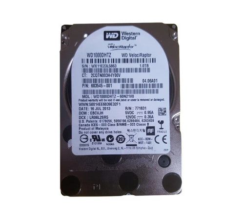 683545-001 - HP 1TB 10000RPM SATA 6Gb/s 3.5" HDD